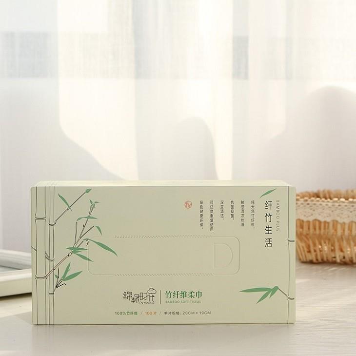 Bamboo Fiber Facial Tissue White