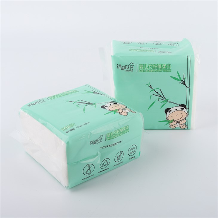 Bamboo Dry Wipes Facial Tissue