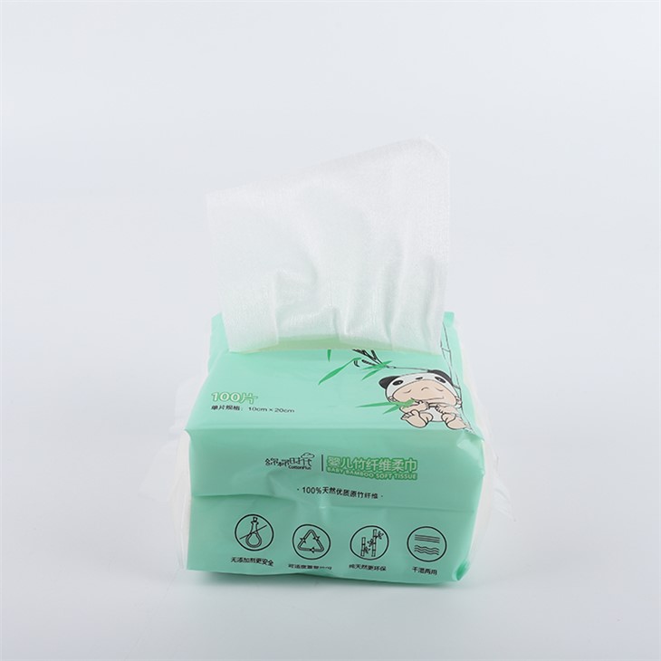 Bamboo Dry Wipes Facial Tissue