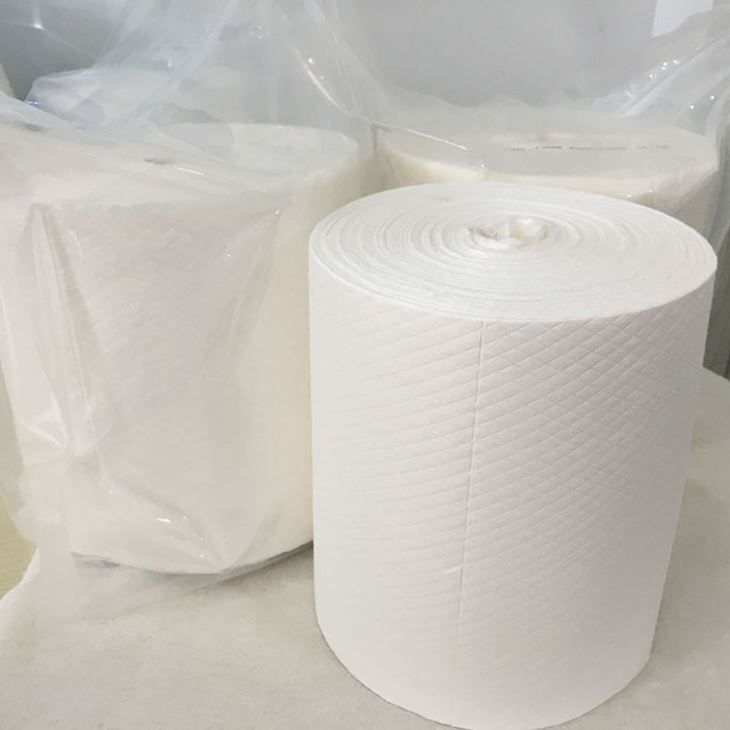 Roll-packed Cleaning Wet Wipes In Specified Size